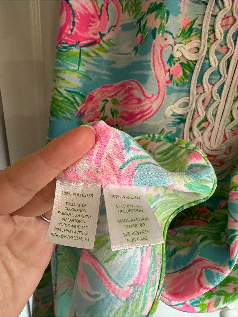 EUC Lilly Pulitzer Jane Shift Dress Multi Floridita Flamingo Pink Size 16 Rare - Picture 5 of 6